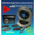 thumbnail image 2 of BK1176-4D Front Premium E-Coat Drilled Rotors and Ultimate Ceramic Brake Pads and Hardware Kit, 2 of 9