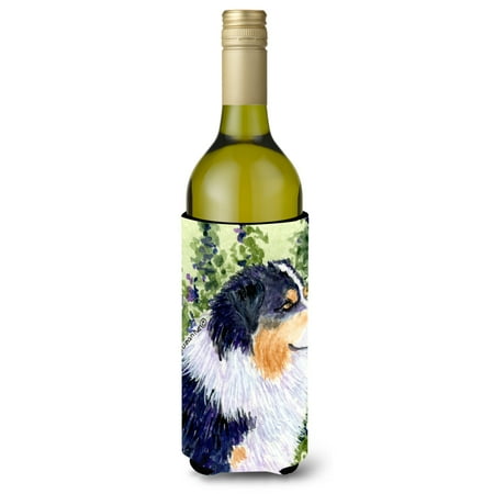 

Caroline s Treasures SS8737LITERK Australian Shepherd Wine Bottle Hugger Wine Bottle multicolor