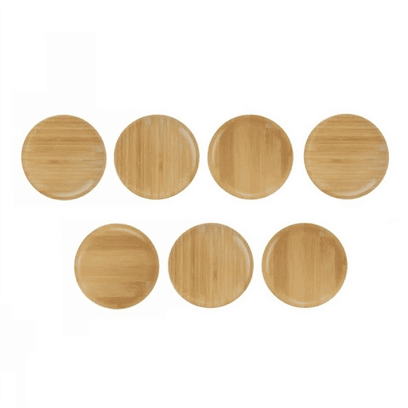7PCS Wine Glass Charcuterie Topper Wine Glass Charcuterie Board Topper Bamboo Wine Glass Topper Coasters
