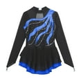 thumbnail image 6 of Alvivi Kids Girls Long Sleeve Figure Ice Skating Dress Gym Leotard Ballet Tutu Dancewear, 6 of 7