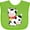 Apple Green, variant on Inktastic Cow Boys or Girls Baby Bib