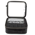 thumbnail image 1 of Bolsa De Maquillaje Con Espejo LED, Bolsa Cosmética Con Espejo Iluminado 3 Color Configuración Iluminada De Brillo Ajustable Divisor Desmontable Para Viajar, 1 of 7