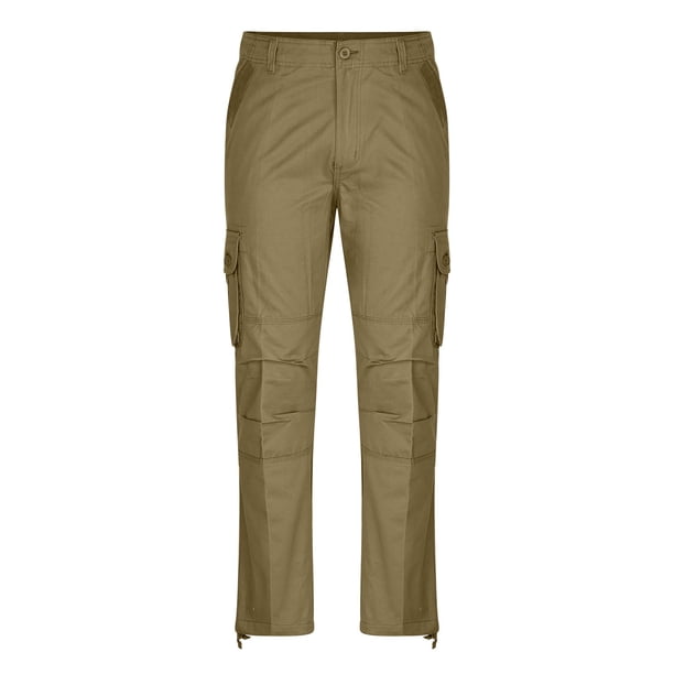 Puntoco Pantalones ajustados de longitud completa con bolsillos laterales y pies pequeños para hombre