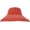 Rust Red, variant on Women Bucket Hat Super Wide Brim Fold Bucket Cap Beach Wedding Solid Color Floppy Fisherman Hat with Chin Strap