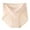 Beige, variant on ZZwxWA High Waisted Underwear for Women Full Coverage Briefs Silky Cotton Belly Control Underwear Plus Size Panties