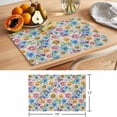 thumbnail image 6 of Spring Flowers Placemats Set of 4 Watercolor Floral Daisy Plants Country Place Mats Indoor Wipeable Table Mats Washable Cloth Dining Table Placemats for Kitchen Holiday Party Home Decor 13x19 Inch, 6 of 9