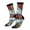3 Black, variant on Red Train Hot Air Balloon Crew Socks for Men & Women, Breathable Casual Athletic Ankle Socks