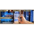 thumbnail image 3 of Biltek 16.4' ft Blue Kitchen Glass Cabinet Remote Controlled LED Strip Lighting SMD3528 Wall Plug - Under Counters Microwave Glass Cabinets Floor Waterproof Flexible DIY 110V-220V, 3 of 6