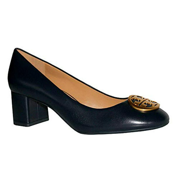 New Tory Burch Benton 50MM Pump Nappa Leather Perfect Perfect Navy Shoes  (7) 