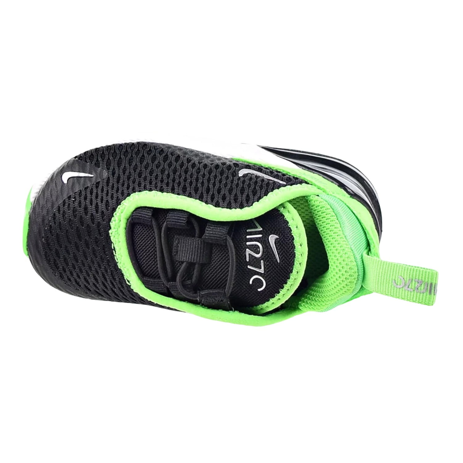 Toddler's Nike Air Max 270 Black/Chrome-Green Strike (DD1646 021) - 6