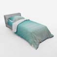 thumbnail image 2 of Ambesonne Winter Bedding Set 3 Pcs, Spruce Forest Snow Woods, Twin, Turquoise White, 2 of 2
