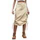 thumbnail image 1 of Gibobby faldas de mezclilla para mujer de moda Falda casual de longitud media(Caqui, L), 1 of 5