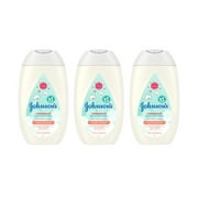 Johnson's CottonTouch Newborn Baby Face & Body Lotion, 3 x 13.6 fl. oz