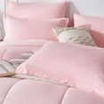 thumbnail image 6 of Davulos Pink Full Comforter Set,7 Pieces Bed in a Bag for All Seasons,Box Stitched Soft Bedding Sets Luxury Hotel Bedding, Gifts for Women Men, 6 of 8
