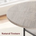 thumbnail image 6 of 47" Round Dining Table for 4, Elegant Roman Column Dining Table with Built-in Storage Space-Saving Design for Modern Homes-Vintage for Dining Room Kitchen Living Room (Grey), 6 of 9