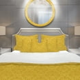 thumbnail image 2 of Designart 'Luxury Golden Floral' Glam Duvet Cover Set, 2 of 4