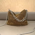 thumbnail image 3 of JIOMAY Bolso de noche de moda 2024 Bolsos de lujo Monedero glamoroso con diamantes de imitación Monederos portátiles para mujeres Bolsos de mano de hombro Monedero dorado, 3 of 4