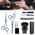 thumbnail image 1 of Ensemble de 10 Pcs de Ciseaux de Coupe de Cheveux Professionnels Salon Barbier Cisailles, 1 of 8
