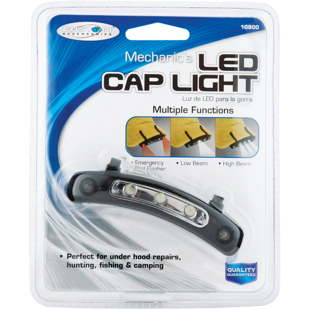 Fishing Hunting Mechanic's Led Cap Hat Flash Light for Car Repair Camping 