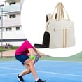 thumbnail image 1 of Colaxi Pickleball Bag Pickleball Backpack with Removable Adjustable Strap Shoulder Bag Multifunctional Handbag Pickleball Racket Bag White, 1 of 8