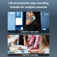 thumbnail image 4 of Traducteur Vocal Intelligent, Fonctionnalité d'Application Alimentée par IA Reconnaissance Vocale en Temps Réel Appareil de Traduction de Langues pour Voyage 8 Go,16 Go,32 Go,64 Go,128 Go, 4 of 7