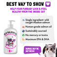 thumbnail image 4 of Wild Alaskan Salmon Oil for Dogs & Cats - Pure Fish Omega 3 6 9 Liquid EPA DHA Fatty Acids - Skin & Coat Supplement - Supports Joint Function, Brain, Eye, Immune & Heart Health - Made in USA 8 oz, 4 of 7