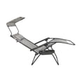 thumbnail image 5 of Bliss Hammocks GFC-451WP 31 Inch Zero Gravity Chair with Canopy and Tray, Gray, 5 of 5