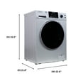 thumbnail image 5 of Equator Fully Built-in All-in-One Combo Washer-Dryer Ventless 1.62 cf/15lbs 110V Silver, 5 of 23