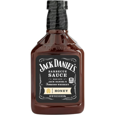 (2 Pack) Jack Daniel's Honey Barbecue Sauce, 19 oz (Best Honey Bbq Sauce)