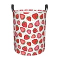 thumbnail image 2 of Goofa Hand Drawn Strawberry Printed Circular Hamper,Laundry Basket with Handles,Storage Baskets Foldable,Large Capacity Laundry Hamper-Medium, 2 of 8