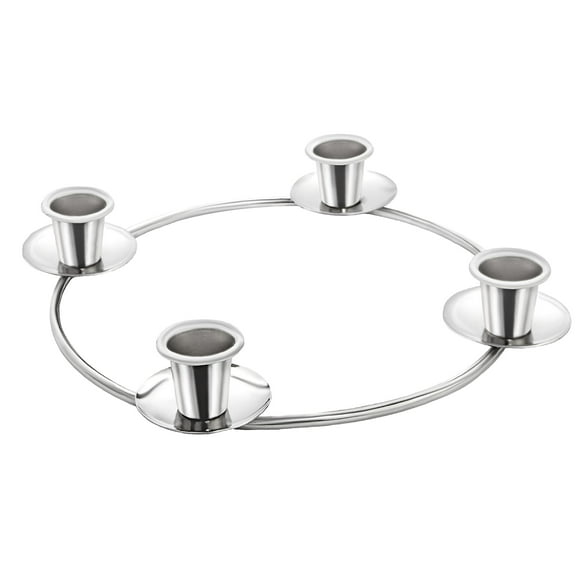 Couronne d'Anneau de l'Avent en Argent de Noël. pour Bougies de l'Avent et Bougies de Noël Décorations
