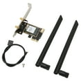 thumbnail image 2 of WiFi  Card, PCIE WiFi Card 2.4Ghz 5Ghz 1800Mbps With 2 Antenna For Gaming, 2 of 8