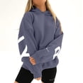 thumbnail image 2 of Fashiona Sudadera con capucha y estampado de letras para mujer(Compre 2 y ahorre 10%), 2 of 6