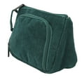 thumbnail image 2 of Bolsa de cosméticos de pana de gran capacidad, portátil, multifuncional, bolsa de maquillaje para mujeres y niñas, esmeralda, 2 of 12