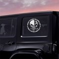 thumbnail image 3 of 2pcs We The People Sticker Decals 1776 Distressed American USA Flag Skull Decal, Patriotic Vinyl Decal for Auto Car Truck SUV Window, 3 of 6