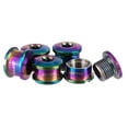 thumbnail image 1 of LOVIVER 5Pcs Titanium Alloy Crankset Screws Chainring & Chainwheel Nuts Disc Brake Rotor, 1 of 7