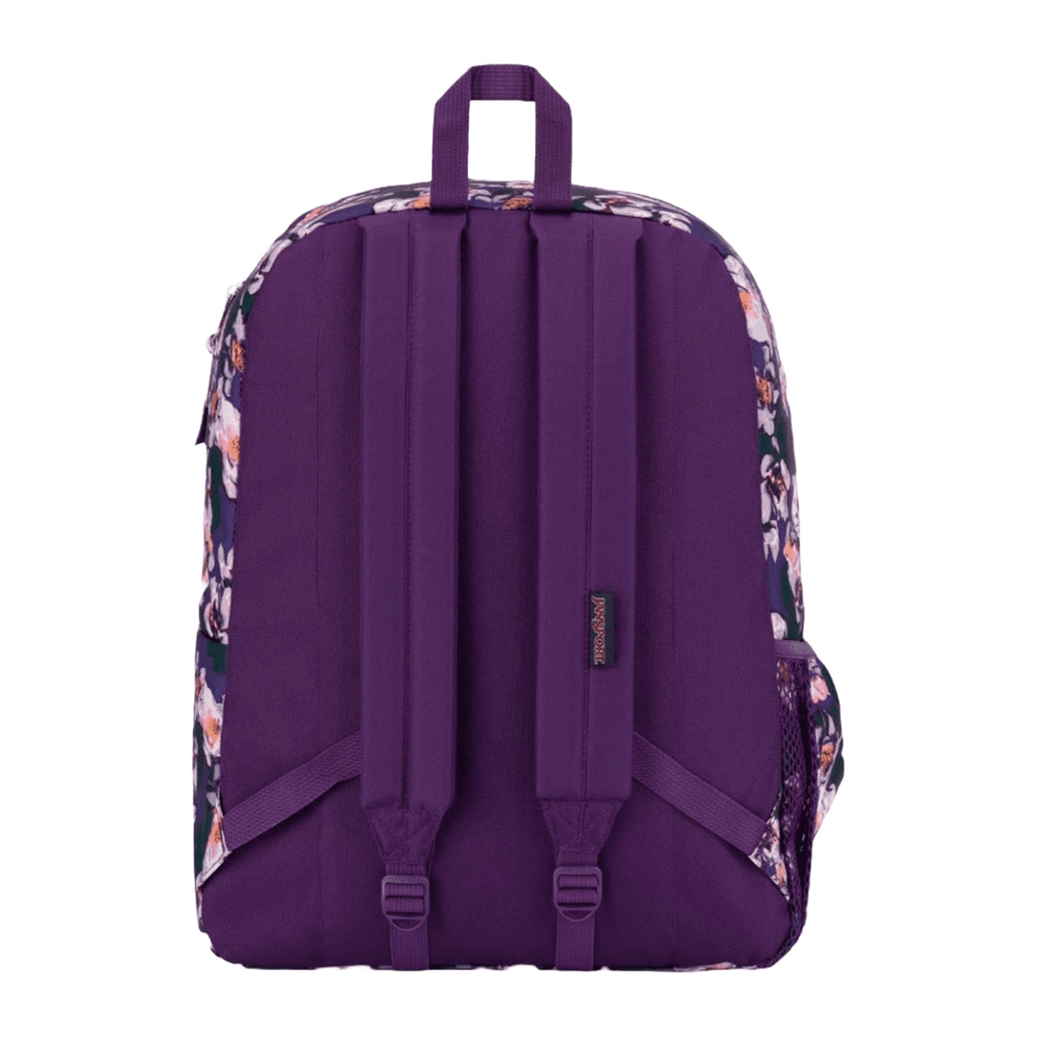 Mochila Jansport Unisex Cross Town Color Morado Con Flores Modelo JS0A47LW94B Jansport. CROSS TOWN Walmart en linea