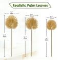 thumbnail image 2 of 6 Pcs Artificial Palm Leaves Tropical Leaves Fronds for DIY Wedding Bouquets Vase Fake Plants for Centerpieces Flower Arrangements Gold, 2 of 5