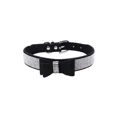 thumbnail image 1 of Pet Dog Leather Rhinestones Bow Knot Collar Crystals Bling Diamonds for Small Medium Large Dogs, 1 of 5