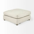 thumbnail image 3 of Beige Fabric Covered Full Size Ottoman, 3 of 9