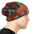 thumbnail image 6 of Beanie Hats for Men and Women, Vintage Geometry Exotic Nordic Style Patterns Adult Unisex Knit Hat Winter Warm Skull Cap, 6 of 7