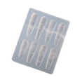 thumbnail image 4 of Multiple Pattern Silicone Stencils Raised Nails Art Embellishments Floral Lace Bowknot Designs Jewelry Making Tools, 4 of 9