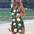 thumbnail image 2 of Womens Bathing Suit Cover up Knitted Hollow Vest Blouse Beach Bikini With Short Skirt Sunscreen Cover-Up Black,S, 2 of 4