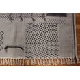 thumbnail image 4 of Casavani Handmade Eco Friendly Dhurrie Black Living Room Area Kilim 7x10 Feet, 4 of 5