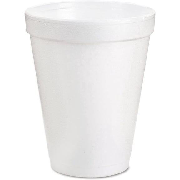 8J8 Insulated Styrofoam Cup, 8 Oz, 1000/CT, White, 1000 Count (Pack of 1)