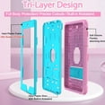 thumbnail image 2 of SUPNICE Case for iPad 6th/5th Generation (9.7-inch, 2018/2017),iPad Air 2nd Generation Case (2014) with Kickstand, Hybrid Shockproof Protective iPad 9.7 Case for Kids,Pink and Turquoise, 2 of 7