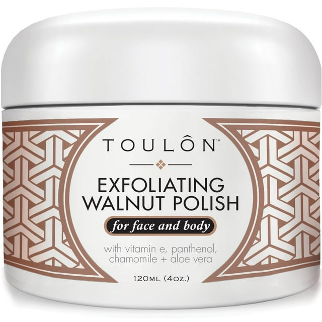 Exfoliante facial exfoliante – Limpiador de poros Exfoliante natural de nuez para rostro y cuerpo para hombres y mujeres. Exfoliante Facial