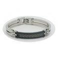 thumbnail image 2 of Beitzim Mens Greca Black Alloy Stainless Steel Bracelet, 2 of 2