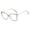 Gray, variant on New Fashion TR90 Retro Women's Flat Frame Glasses Latest Trendy Square Decorative Eyeglasses