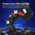 thumbnail image 3 of Funda protectora para mando PS5, funda antideslizante de silicona compatible con el mando PS5 con tapas para los pulgares, protectores para los joysticks y pegatina protectora (2 paquetes), 3 of 8